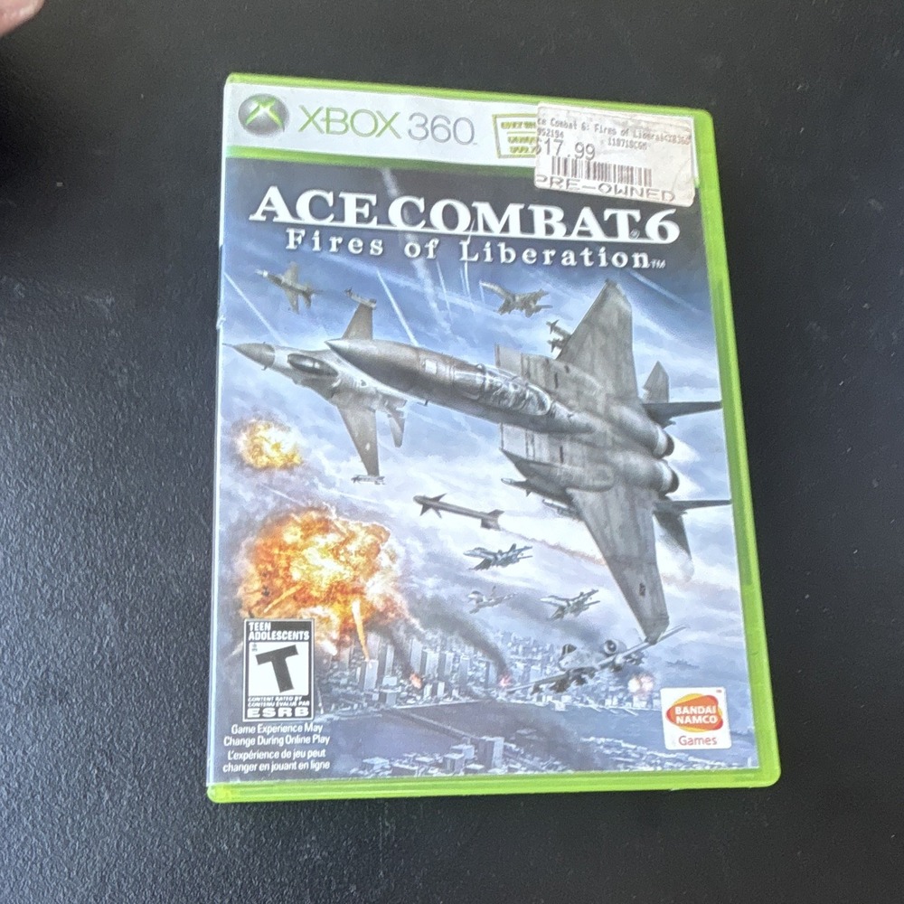 Ace Combat 6: Fires of Liberation Platinum Hits Xbox 360 Manual Included